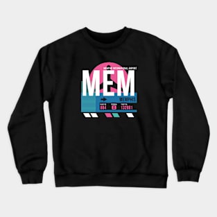 Memphis (MEM) Airport // Sunset Baggage Tag Crewneck Sweatshirt